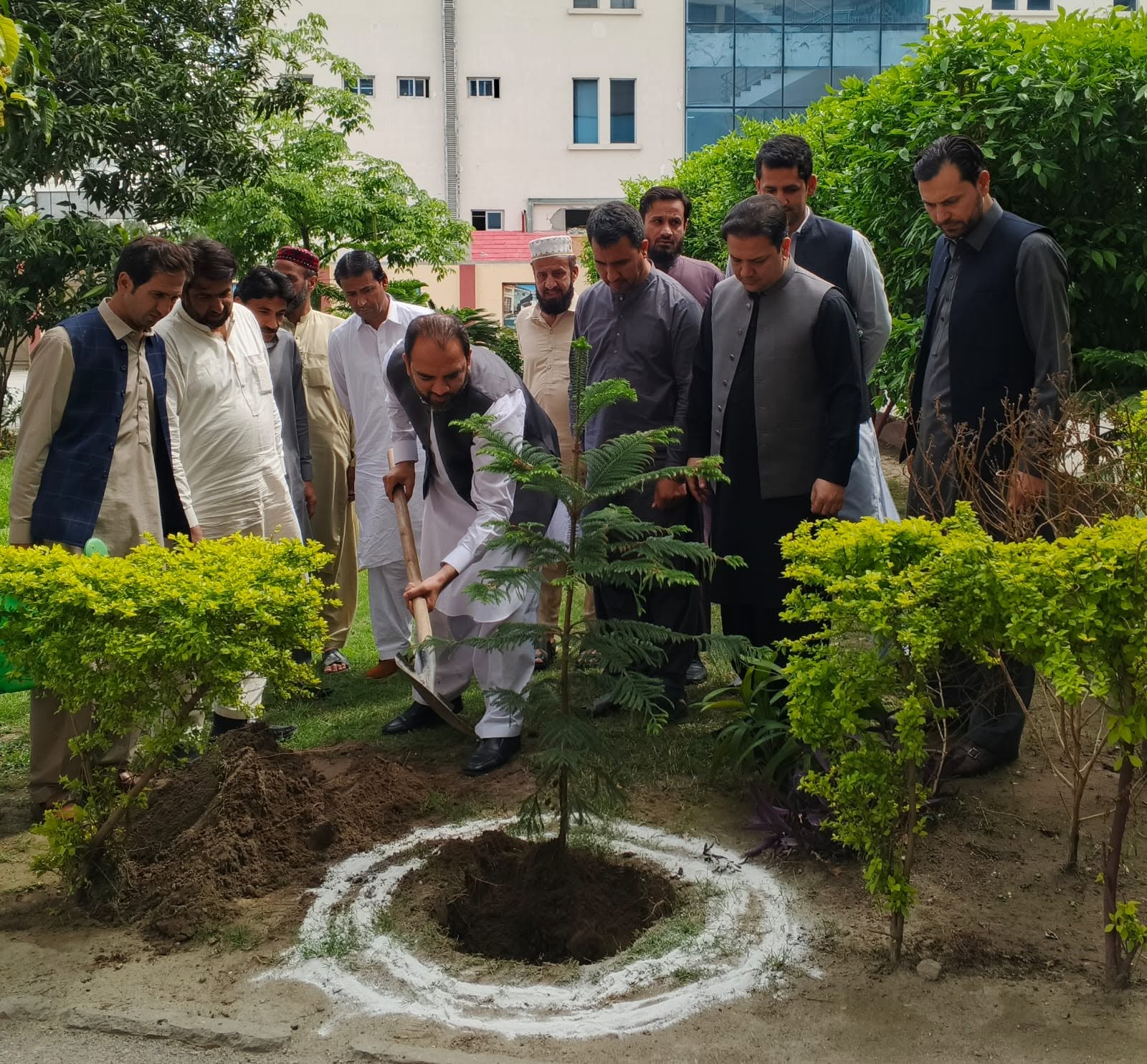 Chairman HERA joins provincial tree plantation drive on Pakistan Day